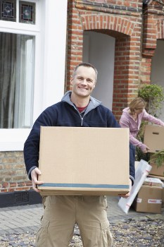 Commercial moving team supporting a Brentcross business relocation