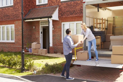 Movers helping with a residential move in Brentcross