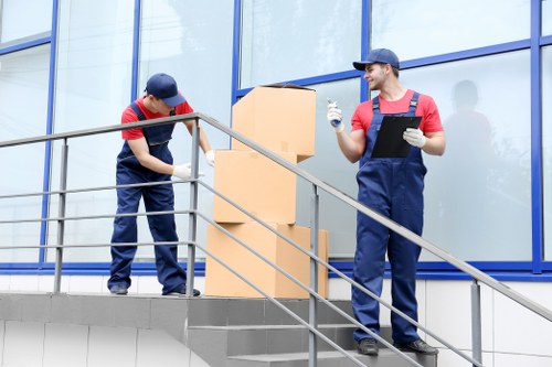 Careful loading of boxes and furniture for a Brentcross home move
