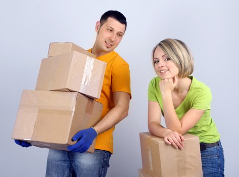 Local removals van servicing a Brentcross residential street