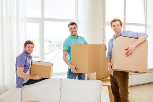 Local moving team handling a residential move near Brentcross