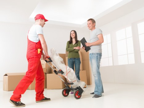 Preparing items for furniture pick-up in Brentcross