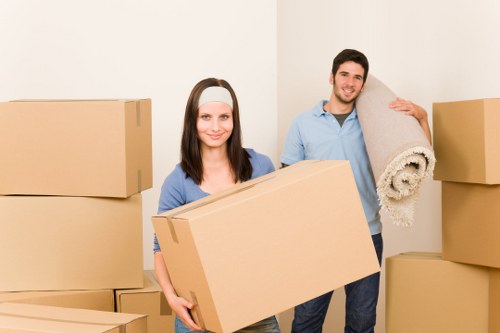 Furniture loading into a moving van in Brentcross