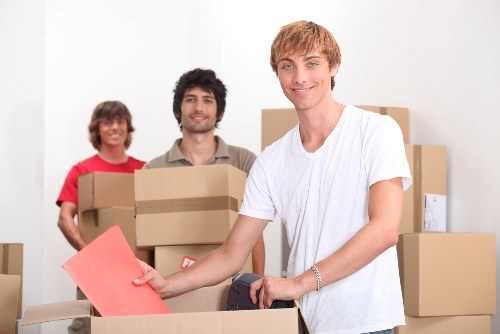 Careful transport of furniture through a Brentcross residential area